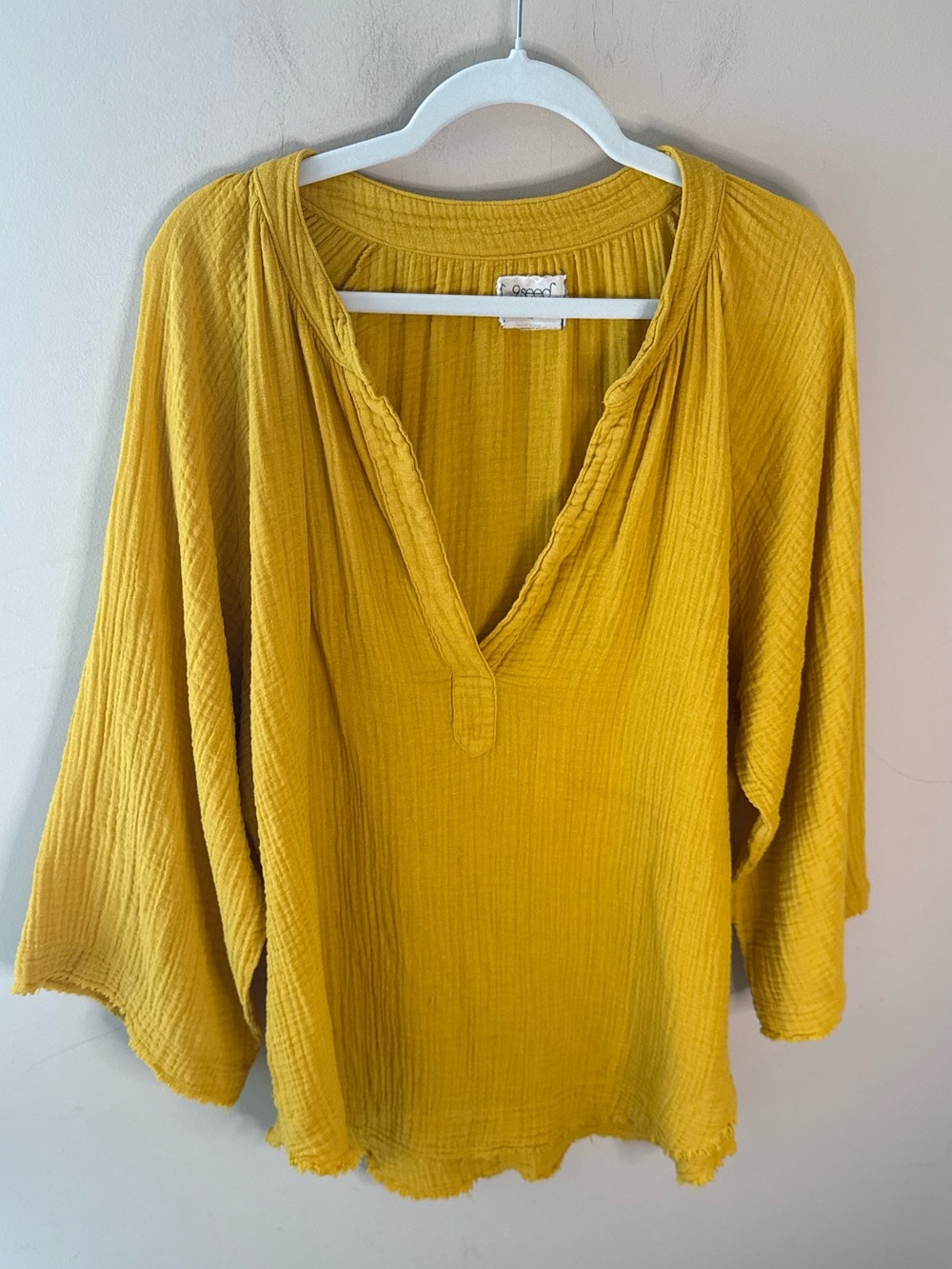 9Seed 9 Seed Gauze Marrakesh Dashiki in golden yellow size M/L